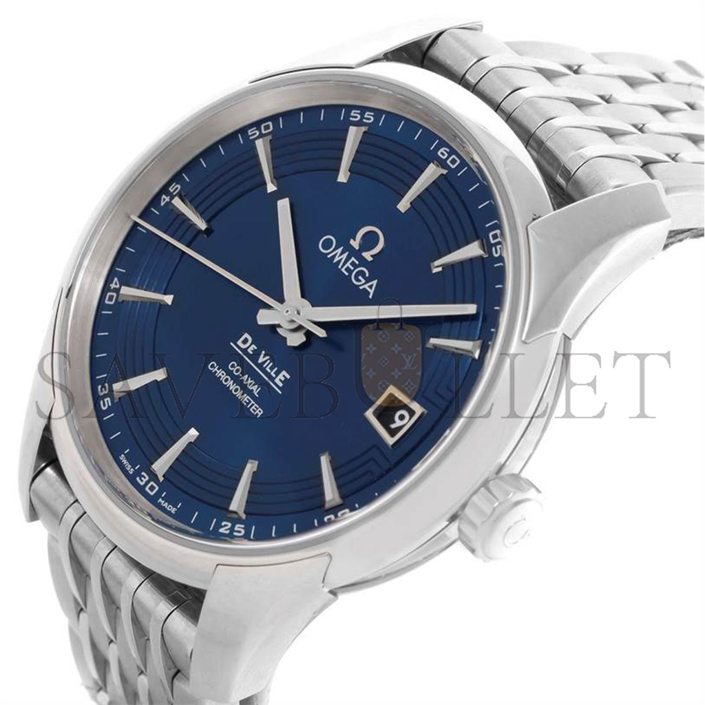OMEGA DEVILLE HOUR VISION BLUE DIAL MENS 40MM WATCH 431.33.41.21.03.001
